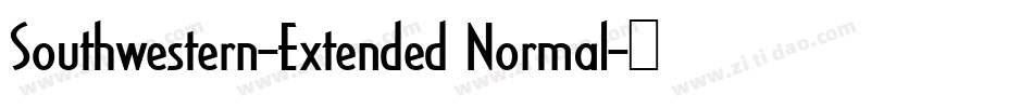 Southwestern-Extended Normal字体转换